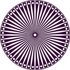 Radiating Circle Design Design High Quality Editable Mandala Vector Design and Illustration