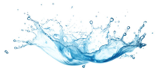 Fototapeta premium PNG Splashing blue water backgrounds sea splattered.