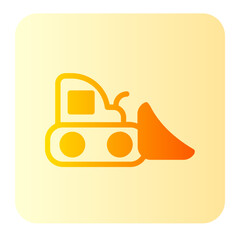 bulldozer gradient icon