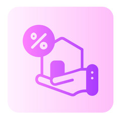 mortgage gradient icon