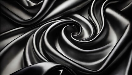 Fototapeta premium Ethereal Glow: Silky Shimmer on a Monochrome Canvas