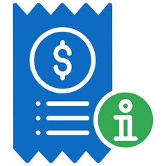 Bill Information vector contact us communication glyph icon