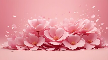  pink color flowers