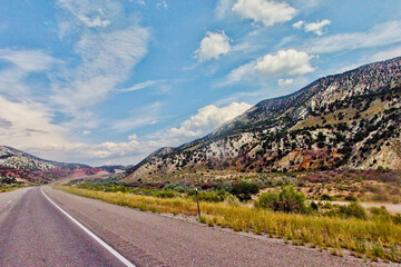 Desert Highway Under Clear Blue Sky 0016