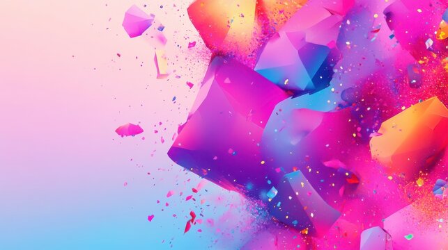 Vibrant Abstract Image with Modern Technology Elements