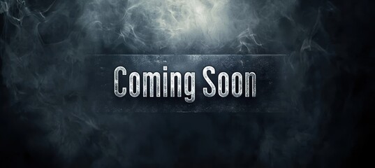 Mysterious Coming Soon Banner for Thriller Movie Promotion and Design