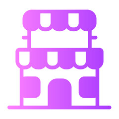 Shop gradient icon