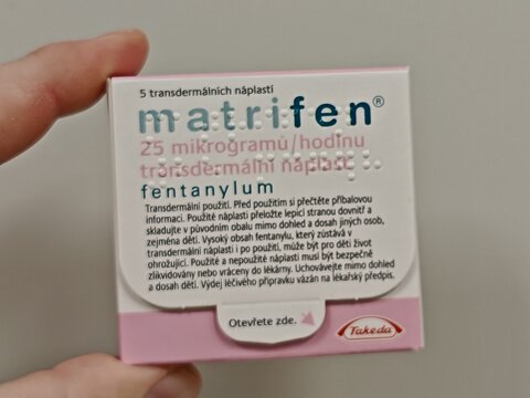 Prague,Czech Republic-October 9 2024: Matrifen by TAKEDA contains FENTANYL, a transdermal patch used to manage severe chronic pain, particularly in cancer patients.	
