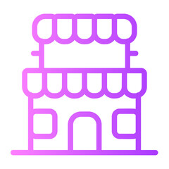 Shop gradient icon