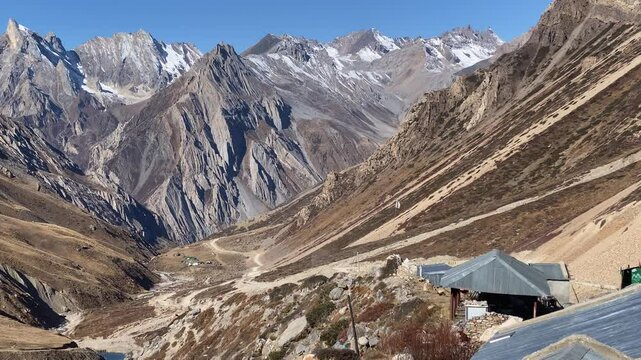Sheshnag Parvat, a snake-shaped mountain in Uttarakhand, is located on the route to Adi Kailash, between Gunji and Nabidhang