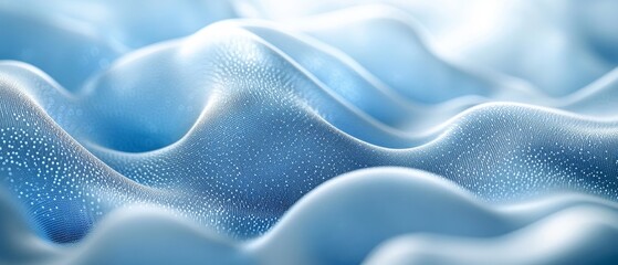 Fluid Echoes Echoing fluid waves pulsing with gentle radiance. Generative AI