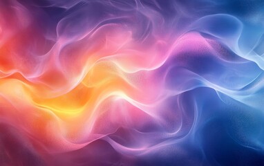 Obraz premium Color Swirls Soft swirling patterns of color blending and flowing. Generative AI