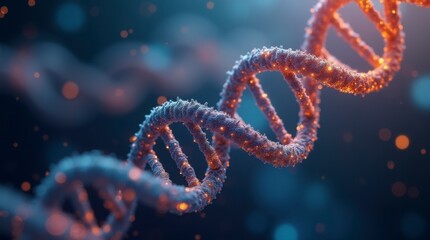 Illuminated DNA: The Blueprint of Life. Glowing Helix: Genetic Marvel. The Essence of Genetics: Radiant DNA.