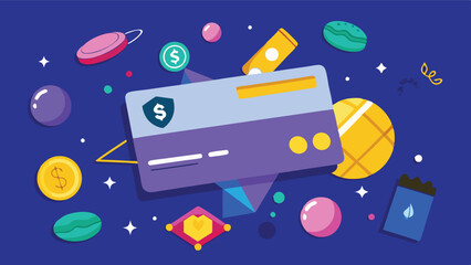 Naklejka premium Creative vector illustration of digital payment methods and cryptocurrency symbols forming a vibrant and modern design composition