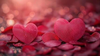 Obraz premium Valentine Card Holiday concept In Romantic Background. Love concept