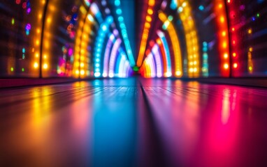 color bursts forming light patterns. Generative AI