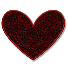 3D Heart  Valentine's Day Transparent Asset