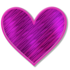 3D Heart  Valentine's Day Transparent Asset