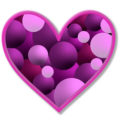 3D Heart  Valentine's Day Transparent Asset