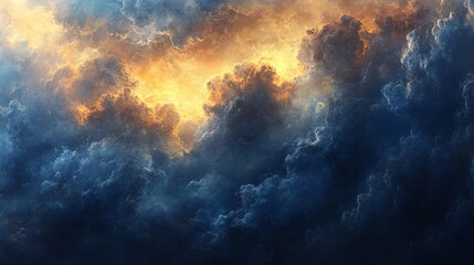 Fototapeta premium clouds across the canvas with light. Generative AI