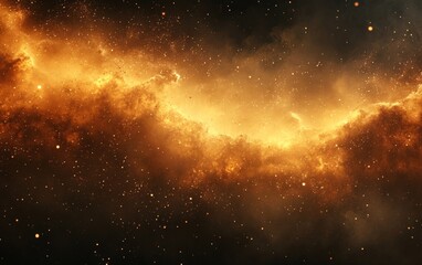 Obraz premium dust drifting through space with elements. Generative AI