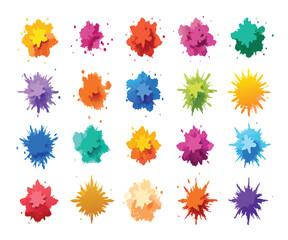 Multicolor Powder Explosion Image Pack