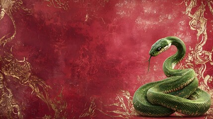 snake header for chinese new year, year of the snake 2025