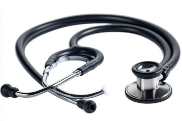 Doctor talking to elderly patient on the bed in hospital, Generative AI