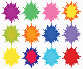 Multicolor Powder Explosion Image Pack