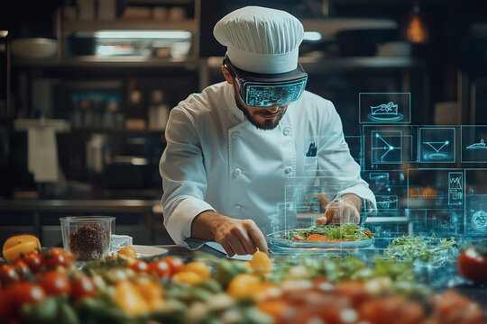 Innovative virtual food testing with a chef enhancing culinary creativity - Powered by Adobe