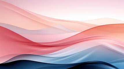 Fototapeta premium Abstract Pastel Waves: A Serene Digital Art Piece