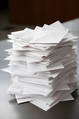 Stack of Direct Mail Envelopes: The Art of Traditional Marketing