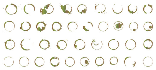 Circle floral frame icon pack