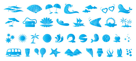 Sea life icon pack