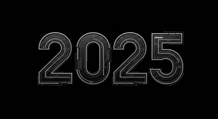 2025 decorated text, 2025 background, 2025 text design, ai generative
