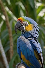 Obraz premium blue and yellow macaw