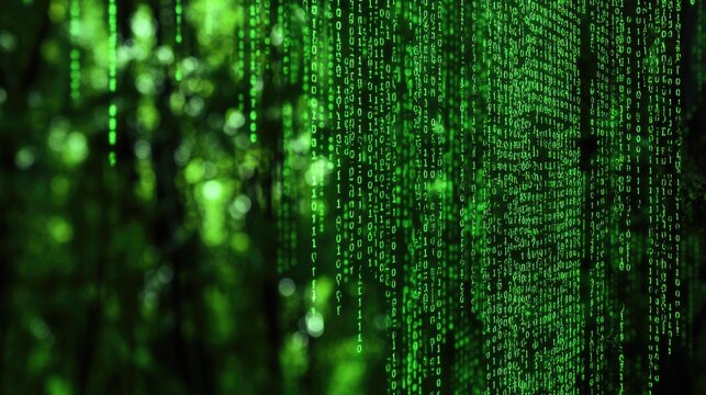 A close-up shot of a wall with green numbers displayed