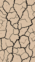 Cracked earth surface, dried ground with fissures splits, background, pixel art, with white tones