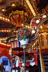 An Elegant Carousel Design that exudes Vintage Charm combined with Bright, Attractive Lights