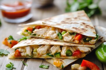 Mexican-style cheese wraps served on a wooden table, great for food or lifestyle shots