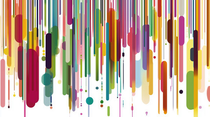 Vertical multi-colored lines background with white background