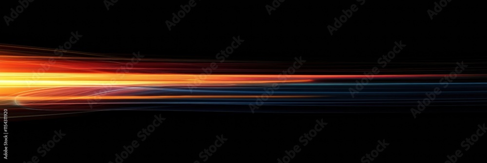 Leinwandbilder colorful abstract light streaks create a mesmerizing display of motion and energy in a dark backgrou