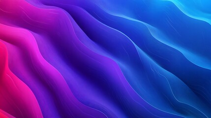 Obraz premium Vibrant Abstract Digital Painting: Swirling Hues of Pink and Blue. AI Generated
