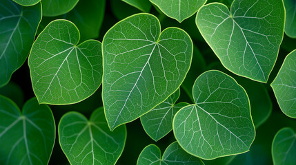 green leaves background