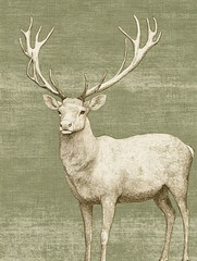 Vintage Christmas Deer