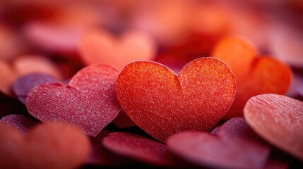 Obraz premium A cluster of hearts, perfect for romantic and celebratory scenes