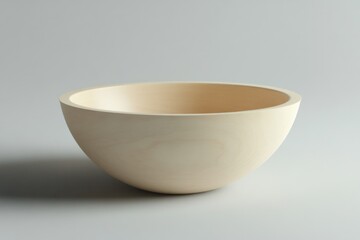 A wooden bowl sitting on a table