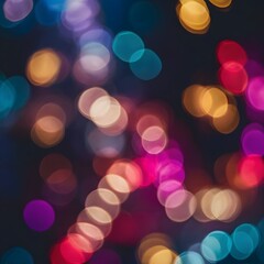 Fototapeta premium Abstract background with bokeh lights.