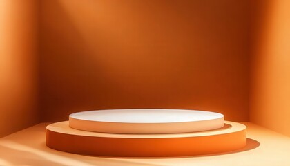 Minimalist Orange Studio Product Display Platform