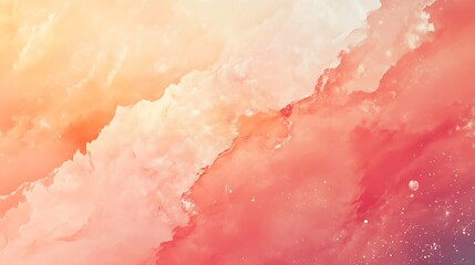 Fototapeta premium Stunningly Vibrant Abstract Digital Painting: Warm Hues Flowing Gracefully. AI Generated